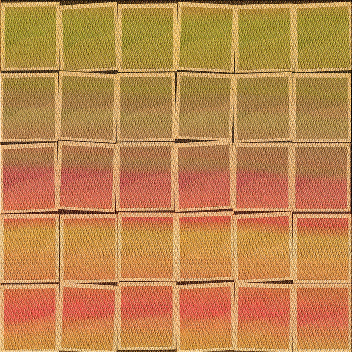 Round Machine Washable Transitional Yellow Rug, wshpat467org