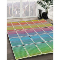 Patterned Green Novelty Rug, pat467