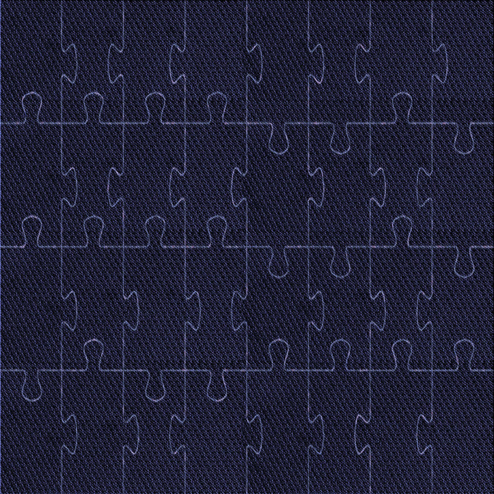 Round Patterned Black Rug, pat468blu