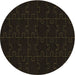 Square Patterned Milk Chocolate Brown Rug, pat468brn