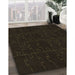 Machine Washable Transitional Chocolate Brown Rug in a Family Room, wshpat468brn