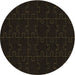 Square Machine Washable Transitional Chocolate Brown Rug in a Living Room, wshpat468brn