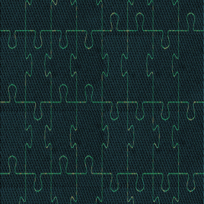 Patterned Black Rug, pat468lblu