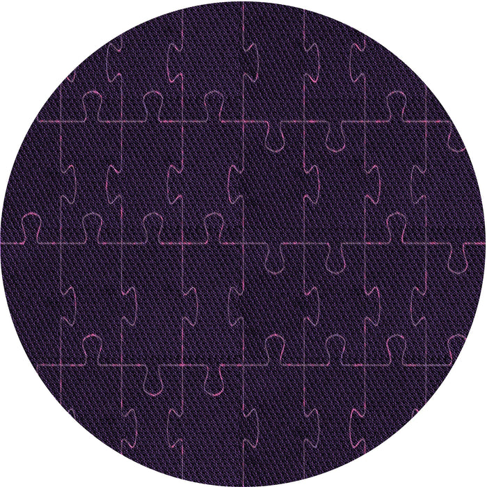 Square Patterned Purple Rug, pat468pur
