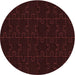Square Machine Washable Transitional Chocolate Brown Rug in a Living Room, wshpat468rd
