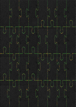 Patterned Light Black Novelty Rug, pat468