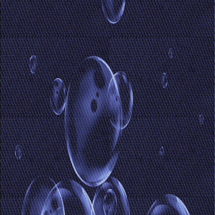 Machine Washable Transitional Night Blue Rug, wshpat469blu