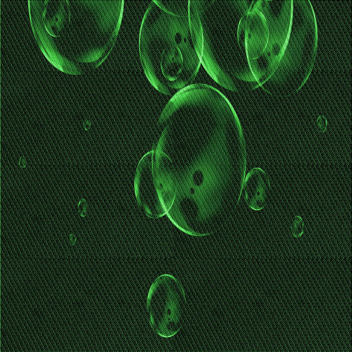 Round Patterned Green Rug, pat469grn