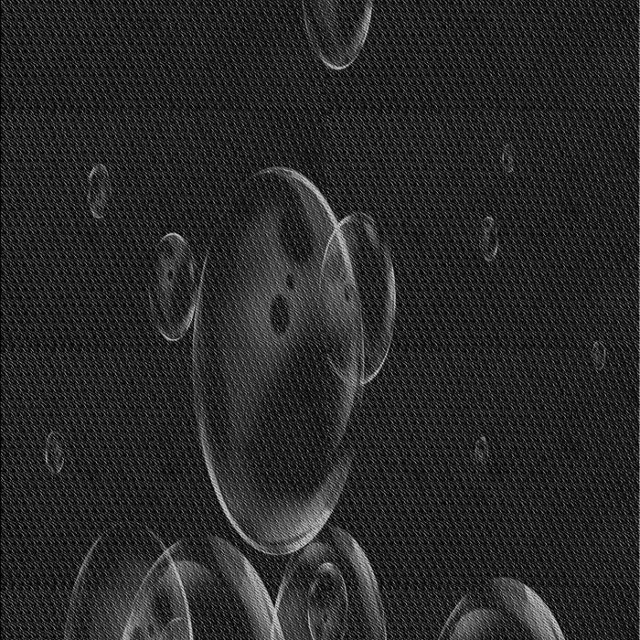 Machine Washable Transitional Black Rug, wshpat469gry