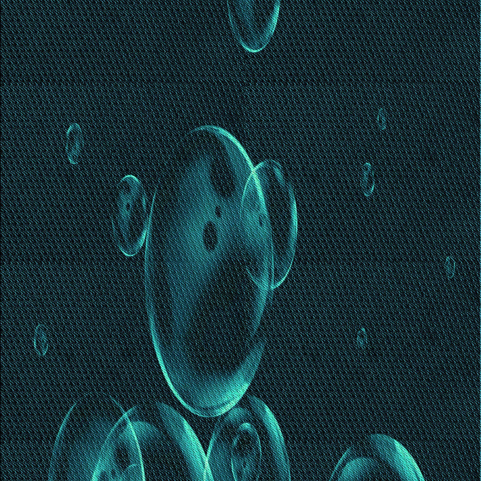 Machine Washable Transitional Black Rug, wshpat469lblu