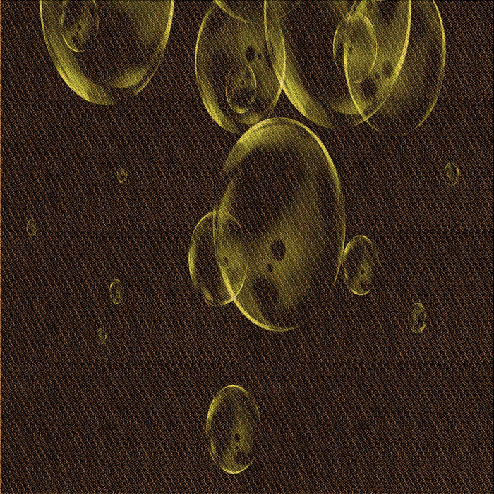 Round Patterned Dark Bronze Brown Rug, pat469org