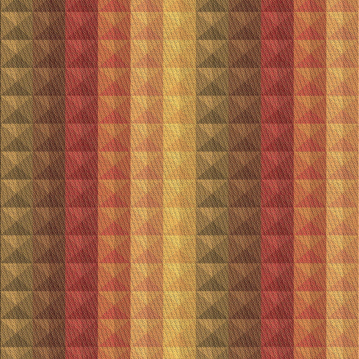 Square Patterned Orange Rug in a Living Room, pat47brn