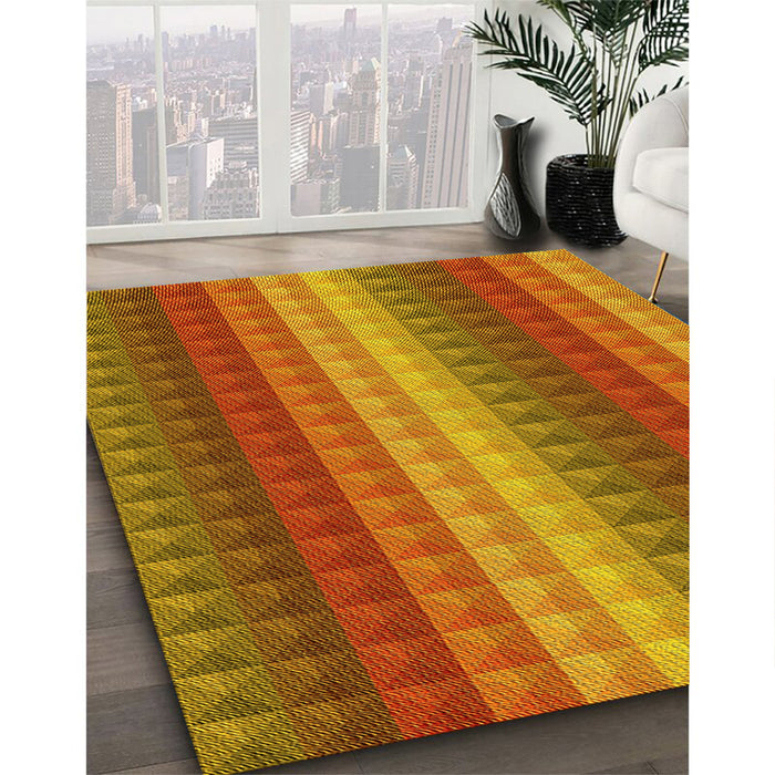Machine Washable Transitional Red Rug in a Family Room, wshpat47yw