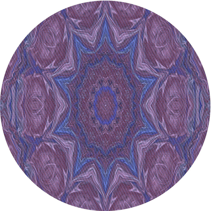 Square Machine Washable Transitional Purple Rug in a Living Room, wshpat470blu