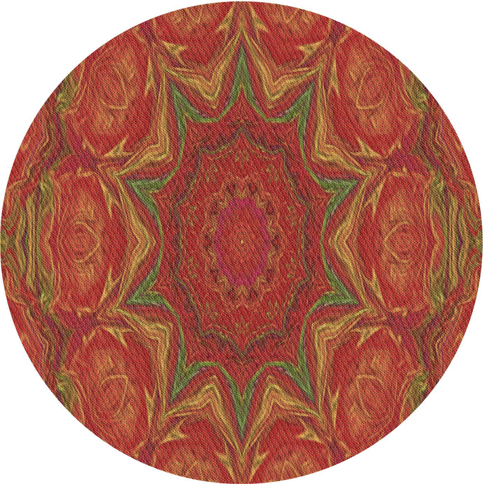 Square Machine Washable Transitional Red Rug in a Living Room, wshpat470brn