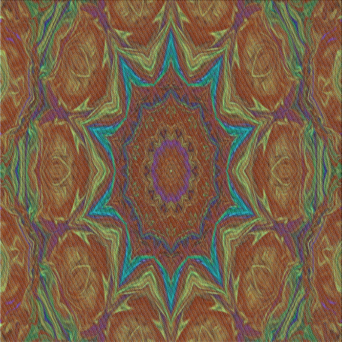 Round Machine Washable Transitional Brown Red Rug, wshpat470lblu