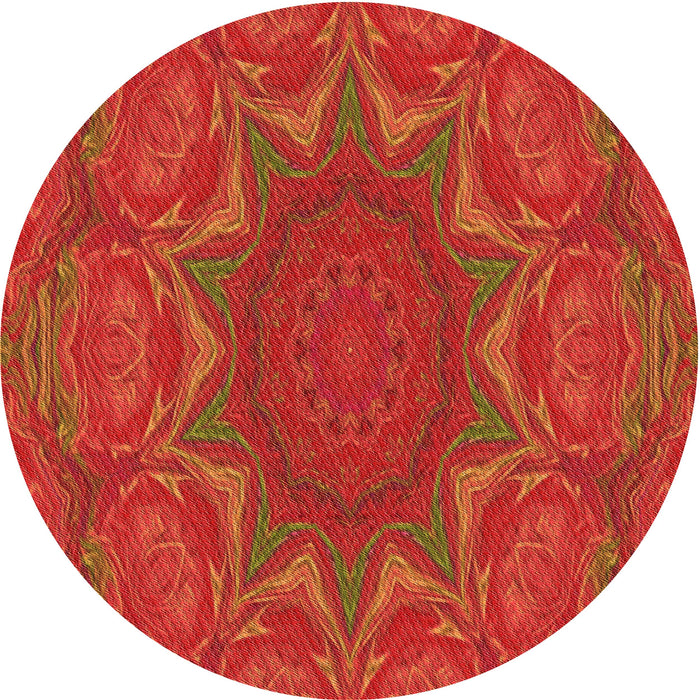 Square Machine Washable Transitional Orange Red Orange Rug in a Living Room, wshpat470org