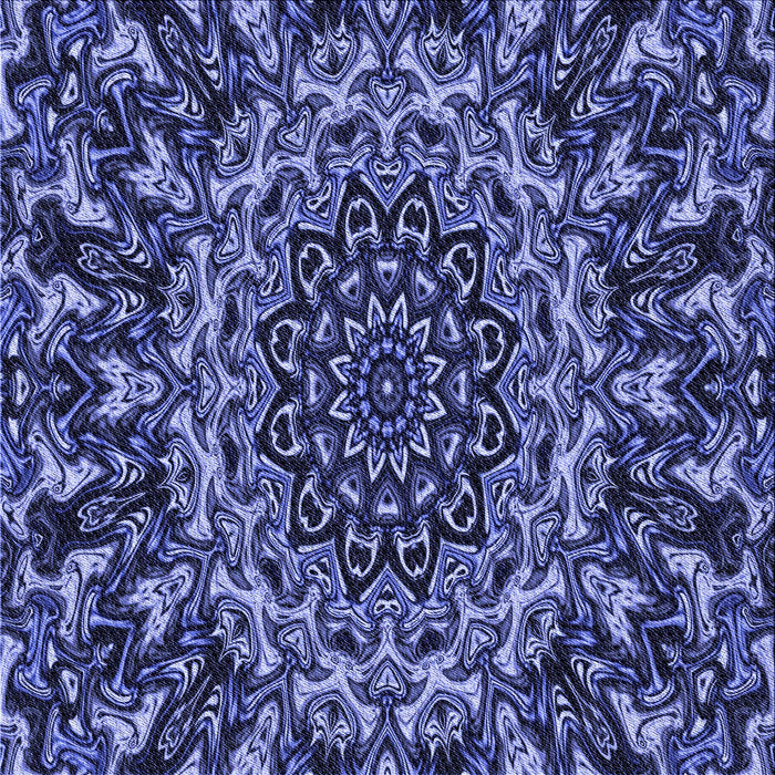 Round Patterned Sky Blue Rug, pat471blu