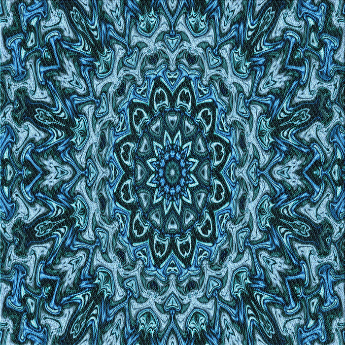 Round Machine Washable Transitional Blue Rug, wshpat471lblu