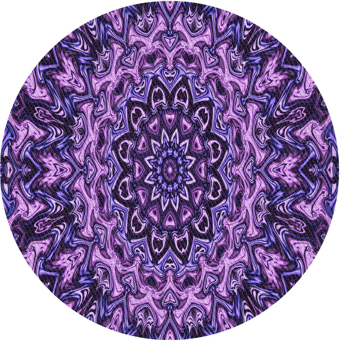 Square Machine Washable Transitional Purple Rug in a Living Room, wshpat471pur