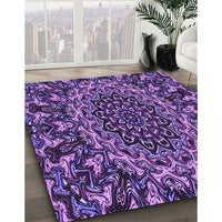 Patterned Purple Rug, pat471pur