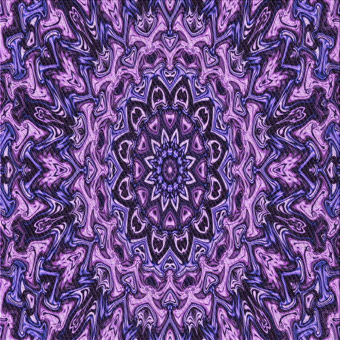 Round Patterned Purple Rug, pat471pur