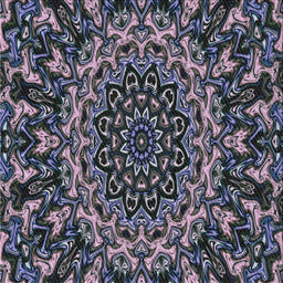 Square Patterned Charcoal Black Novelty Rug, pat471