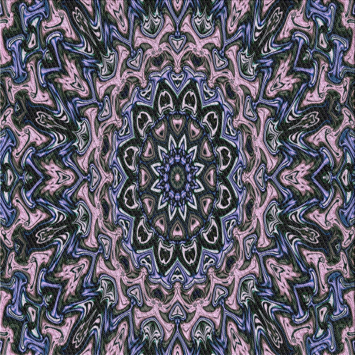 Square Patterned Charcoal Black Novelty Rug, pat471