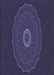 Patterned Deep Periwinkle Purple Rug, pat472blu