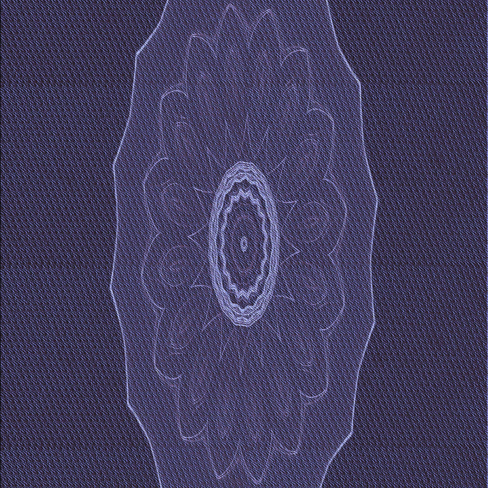 Patterned Deep Periwinkle Purple Rug, pat472blu