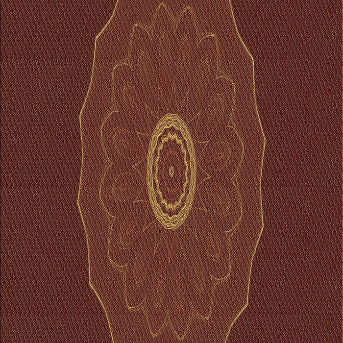 Patterned Mahogany Brown Rug, pat472brn