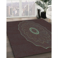 Patterned Red Rug, pat472lblu