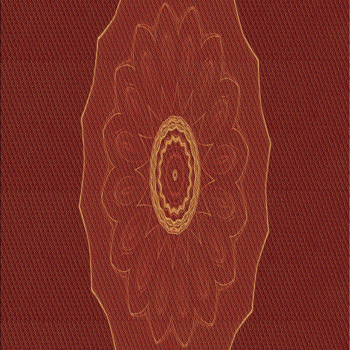 Patterned Cranberry Red Rug, pat472org