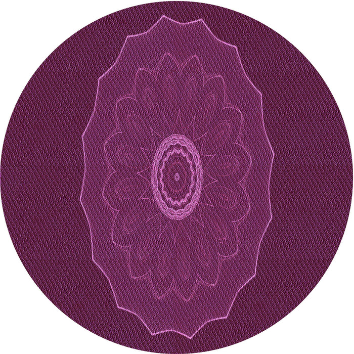 Square Machine Washable Transitional Medium Violet Red Pink Rug in a Living Room, wshpat472pur