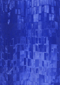 Machine Washable Transitional Bright Blue Rug, wshpat473blu