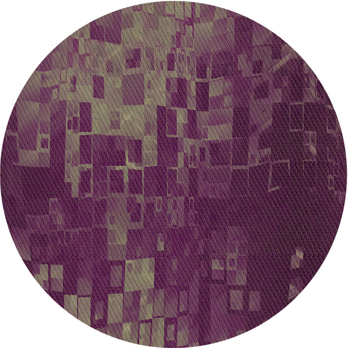 Square Machine Washable Transitional Mauve Taupe Purple Rug in a Living Room, wshpat473brn