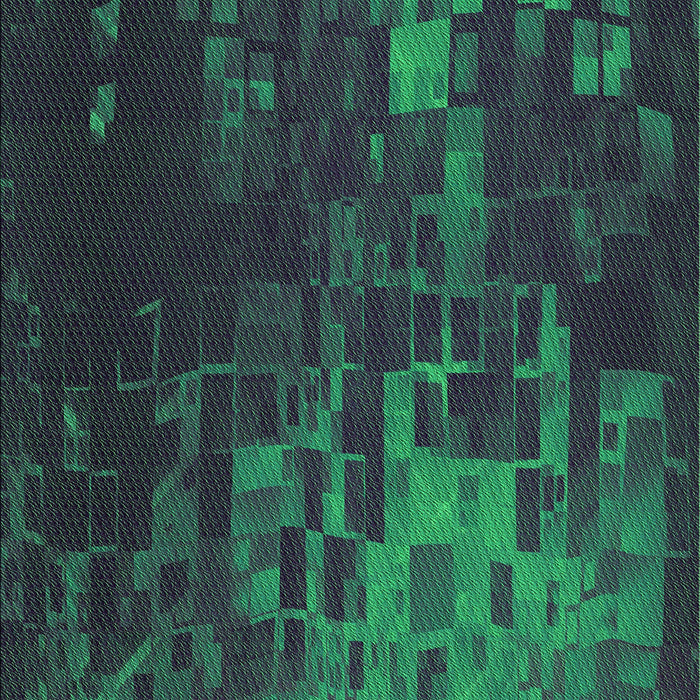 Patterned Dark Slate Grey Green Rug, pat473grn