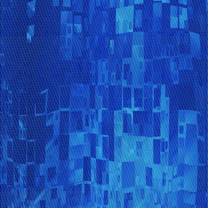 Patterned Neon Blue Rug, pat473lblu