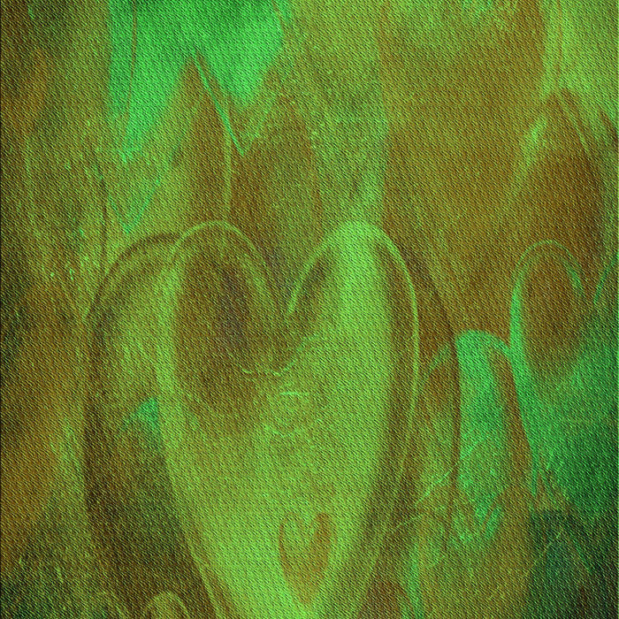 Machine Washable Transitional Army Green Rug, wshpat475grn