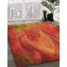 Machine Washable Transitional Neon Orange Rug in a Family Room, wshpat475org