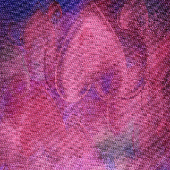 Round Patterned Neon Pink Rug, pat475pur