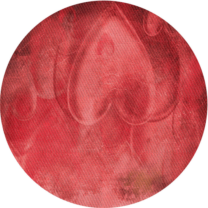 Square Patterned Red Rug, pat475rd