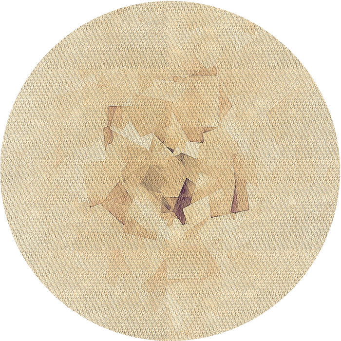 Square Machine Washable Transitional Golden Blonde Gold Rug in a Living Room, wshpat476brn