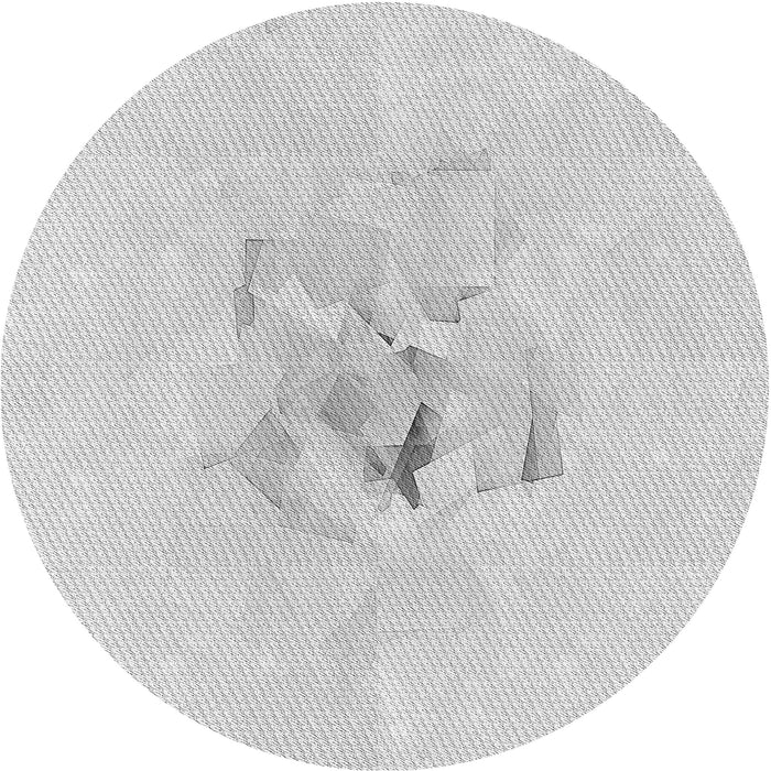 Square Patterned Platinum Gray Rug, pat476gry