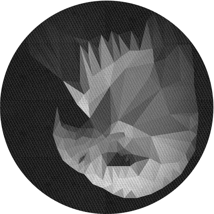 Square Machine Washable Transitional Smokey Gray Rug in a Living Room, wshpat477gry