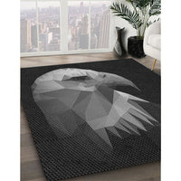 Patterned Smokey Gray Rug, pat477gry