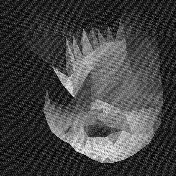 Round Patterned Smokey Gray Rug, pat477gry