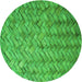 Square Patterned Neon Green Rug, pat478grn