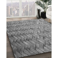 Patterned Ash Gray Rug, pat478gry