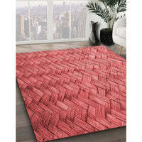 Patterned Red Rug, pat478rd